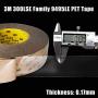 Double Sided Mounting Tape 0.39'' x 63.6 Ft 3M 300LSE Strong Adhesive Heavy Duty Waterproof Transparent Foam Transfer Tape for LED Strip Light Office Home Car Deco(9495C)