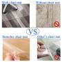 Office Chair Mat for Hardwood Floor by Somolux Computer Desk Swivel Chair PVC Plastic Mat Clear Oversized and Rolling Delivery, Protect Hard Flooring in Home and Office 48 x 36 inches Rectangle