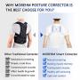 Smart Posture Corrector for Women Men Kids, Electronic Posture Reminder with Sensor Vibration, Adjustable Upper Back Brace Straightener for Hunching, Invisible Posture Trainer under Clothes