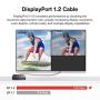 DisplayPort Cable 3.3ft/Red, iVANKY DP Cable, [4K@60Hz, 2K@165Hz, 2K@144Hz], Nylon Braided High Speed DisplayPort 1.2 Cable, Compatible with PC, Laptop, TV