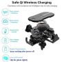 ORASK Qi Certified Fast Charging Mount Car Wireless Charger Mount Adjustable Windshield Dashboard Air Vent Phone Holder 7.5W 10W 15W for iPhone Samsung LG Nexus Motor HTC Nokia Huawei Android Phone