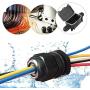 MGI SpeedWare Strain Relief NPT Nylon Cord Grip Cable Glands - 20 Pack (1/2'', Black)