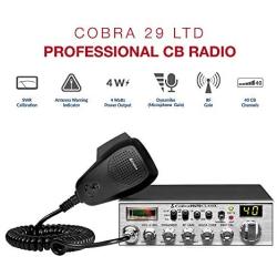 Cobra 29LTD Professional CB Radio - Emergency Radio, Travel Essentials, Instant Channel 9, 4 Watt Output, Full 40 Channels and SWR Calibration
