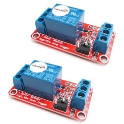 HiLetgo 2pcs 5V One Channel Relay Module Relay Switch with OPTO Isolation High Low Level Trigger