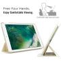 MoKo Case Fit 2018/2017 iPad 9.7 6th/5th Generation, Slim Lightweight Smart Shell Stand Cover with Translucent Frosted Back Protector Fit iPad 9.7 in 2018/2017, Champagne Gold(Auto Wake/Sleep)