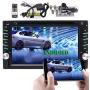 Android Car Stereo DVD Bluetooth Head Unit Double Din in Dash 6.2 inch Auto Radio Digital Media System Support WiFi Mirrorlink/Carplay USB SD MP3/MP4 1080P Equalizer Subwoofer External Microphone