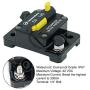 140 Amp Waterproof Circuit Breaker with Manual Reset Suitable for Motor Auto Car Marine Boat Bike Stereo Audio 12V-24V DC (140A)