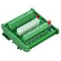 Electronics-Salon DIN Rail Mount 24/20-pins ATX DC Power Supply Breakout Board Module.