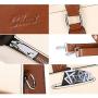 CLUCI Briefcase for Women Oil Wax Leather Vintage 15.6 Inch Laptop Business Shoulder Bag Beige with Brown