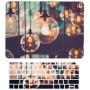 TOP CASE MacBook Air 13 Inch Case 2020 2019 2018 Release A1932/A2179, 2 in 1 Bundle Graphics Hard Case + Keyboard Cover Compatible MacBook Air 13'' Retina Display fits Touch ID, Brilliant Light