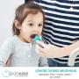 GRABEASE Double Sided Toothbrush – Baby Toothbrush for 6 Months to 4 Years Old with Soft Bristles – BPA-Free Toddler Toothbrush with Anti-Choke Guard – Includes Free Finger Brush, Teal