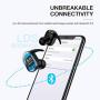 Wireless Earbuds, Bluetooth 5.0 Wireless Headphones, in-Ear Sweat-Proof Stereo Wireless Earphones with Portable Charging Case, Mic