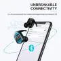 Wireless Earbuds, Bluetooth 5.0 Wireless Headphones, in-Ear Sweat-Proof Stereo Wireless Earphones with Portable Charging Case, Mic
