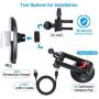 Wireless Car Charger Mount, Qi Fast Charging 15W/10W/7.5W Auto Clamping Cell Phone Holder Air Vent Dashboard, Compatible with iPhone11, X/XR,8/8 Plus, 7/7 Plus, Samsung Galaxy S20, S9,Note10