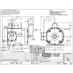 Leeson 110088 AC Single Phase Agricultural Duty Motors