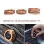 ToolEpic for Dodge Challenger Charger Accessories 2015-2021, for Ram 1500 2013-2018 - 2021 Luxury Rose Gold Alloy with Bling Crystal Rhinestone - Air Conditioning Volume Radio Button Knob Cover