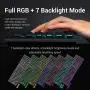 Redragon S107-BA Gaming Keyboard and Mouse Combo Wired Mechanical Feel RGB LED Backlit Keyboard 3200 DPI Gaming Mouse for Windows PC (Keyboard Mouse Combo)
