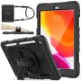 SEYMAC stock Case Compatible with iPad 8th/7th Generation 10.2 inch 2020/2019 (Black)