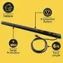 Stanley 31610 SurgeMax Pro 9 Outlet Metal Surge Protector, Black