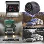 Backup Camera System, DOUXURY 4 Split Screen 9 Quad View Display HD 1080P Monitor with DVR Recording Function, IP69 Waterproof Night Vision Camera x 4 for Truck Trailer Heavy Box Truck RV Camper Bus