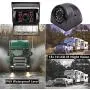 Backup Camera System, DOUXURY 4 Split Screen 9 Quad View Display HD 1080P Monitor with DVR Recording Function, IP69 Waterproof Night Vision Camera x 4 for Truck Trailer Heavy Box Truck RV Camper Bus