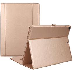 ProCase iPad Pro 12.9 2017/2015 Case (Old Model) - Stand Folio Case Cover for Apple iPad Pro 12.9 Inch (Both 2017 and 2015 Models), with Multiple Viewing Angles, Apple Pencil Holder -Gold