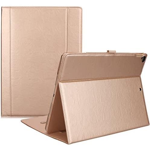 ProCase iPad Pro 12.9 2017/2015 Case (Old Model) - Stand Folio Case Cover for Apple iPad Pro 12.9 Inch (Both 2017 and 2015 Models), with Multiple Viewing Angles, Apple Pencil Holder -Gold