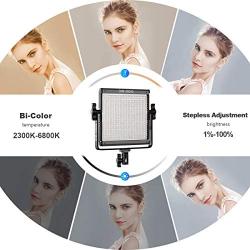 GVM 560 LED Video Light, Dimmable Bi-Color, Photography Lighting with APP Control, Video Lighting Kit for YouTube Outdoor Studio, 2 Packs Led Panel Light, 2300K-6800K, CRI 97+