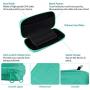 CoBak Carrying Case for Nintendo Switch Lite - with 1 Screen Protector and 1 Grip Case, Ultra Slim Premium EVA Travel Pouch Protective Cover, 8 Game Cartridges, Green