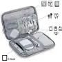 BAGSMART Cable Electronic Organizer 2Pcs Travel Packing Gadgets Bag Pouch for 7.9 inch ipad, Cables, Mouse, Phone, USB, SD Card (Pink)
