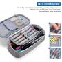 ProCase Pencil Bag Pen Case, Big Capacity Students Stationery Pouch Holder Desk Organizer with Zipper for Pens Pencils Highlighters Gel Pen Markers School Supplies Students Office Clerks -Grey
