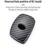 WFMJ Red Carbon Fiber + Silicone Button Smart Remote 4 Buttons Key Fob Cover Case Shell Fob for 2015 2016 2017 2018 Hyundai Elantra Sonata Tucson Santa Fe I40 IX35 I45