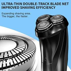 Wekeep Electric Razor for Men, Cordless Rechargeable Men’s Electric Shaver for Rotary Shaving with Pop-up Trimmer (Waterproof)