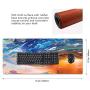 Imegny Extended Gaming Mouse Pad, Portable Keyboard & Mouse Mat with Stitched Edges + Non-Slip Rubber Base (type4 35.415.7Inch, 90x40 runningstorm037)