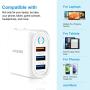 iPhone Charger, 1Pack Amoner USB Wall Charger 36W 3-Port USB Foldable Plug Wall Charger Block Compatible with iPhone 12/12mini/12Pro/12ProMax/11/11Pro/SE/XR/XS/X/8, iPad Pro, Galaxy S20/S10/Note 20