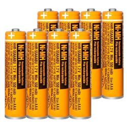 8PCS NI-MH AAA Rechargeable Battery 1.2V 550mAh for Panasonic Cordless Phone HHR-55AAABU Replacement Battery