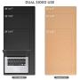 TESOBI Large Natural Cork & Leather Desk Pad, Double-Sided Desk Protector, Smooth Surface Mouse Pad, Waterproof Desk Mat for Office/Home/Gaming (24'' x 14'' Black)
