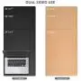 TESOBI Large Natural Cork & Leather Desk Pad, Double-Sided Desk Protector, Smooth Surface Mouse Pad, Waterproof Desk Mat for Office/Home/Gaming (24'' x 14'' Black)