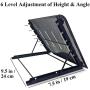 Laptop Riser Stand Support Adjustable Laptop Stand for Pad Tablet Notebook, 9.5 x 7.5 x 0.5 Inches, Black