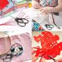 BIHRTC Small Embroidery Scissors 4.5 Inch Sewing Scissors Small Sharp Tailor Scissors Dressmaker Shears for Sewing Office Art Work Needlework Threading Crochet Craft Scissors