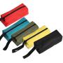 EOPER Oxford Canvas Waterproof Storage Hand Tool Bag Screws Nails Bit Metal Parts Fishing Travel Makeup Organizer,Black