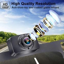 DoHonest P29 HD 1080P Backup Camera with 7 Auto LED Lights Hitch Camera Rear/Front View Camera for Cars,Trucks, Suvs, RVs with Super Night Vision IP69K Waterproof 150˚ Perfect View Angle