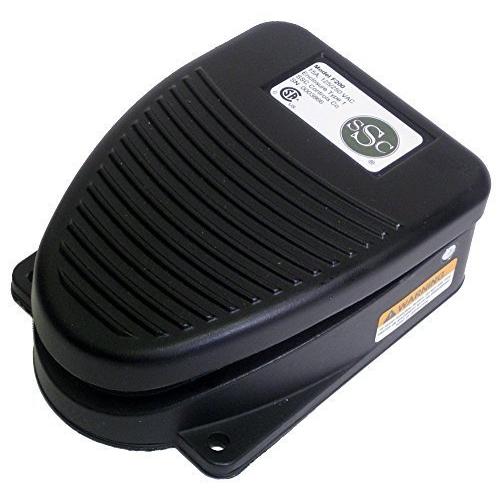 SSC Controls F200 Foot Switch, Electrical, Made in USA, Momentary Action, SPDT, Single Pedal, Replaces 632-S, Die Cast