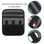 SOCKO Accessories Organizer Electronics Holder Board for Fixing Cables/HD Drive/Travel 10.5x9.0 Inches (Black)