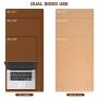 TESOBI Large Natural Cork & Leather Desk Pad, Double-Sided Desk Protector, Smooth Surface Mouse Pad, Waterproof Desk Mat for Office/Home/Gaming (24'' x 14'' Grayish Brown)
