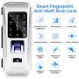 Electronic Smart Glass Door Lock Fingerprint Smart Lock Password Door Access Control System Fingerprint/Password/Swipe/Remote Unlock for Home Office (#3)