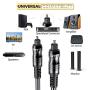 Digital Optical Audio Toslink Cable 6ft, JYFT, S/PDIF Port, 24K Gold Plated Connectors, for Home Theater, Sound Bar, TV, PS4, Xbox, Playstation, 1Pack