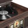 Victrola Nostalgic 6-in-1 Bluetooth Record Player & Multimedia Center with Built-in Speakers - 3-Speed Turntable, CD & Cassette Player, AM/FM Radio | Wireless Music Streaming | Espresso Victrola Nostalgic 6-in-1 Bluetooth Record Player & Multimedia Center with Built-in Speakers - 3-Speed Turntable, CD & Cassette Player, AM/FM Radio | Wireless Music Streaming | Espresso