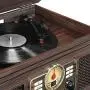 Victrola Nostalgic 6-in-1 Bluetooth Record Player & Multimedia Center with Built-in Speakers - 3-Speed Turntable, CD & Cassette Player, AM/FM Radio | Wireless Music Streaming | Espresso