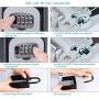 Key Lock Box, 4 Digit Combination Lock Box with Code for Spare House Keys Outdoor and Indoor, Weatherproof Security Key Holder, Holds up to 5 Keys